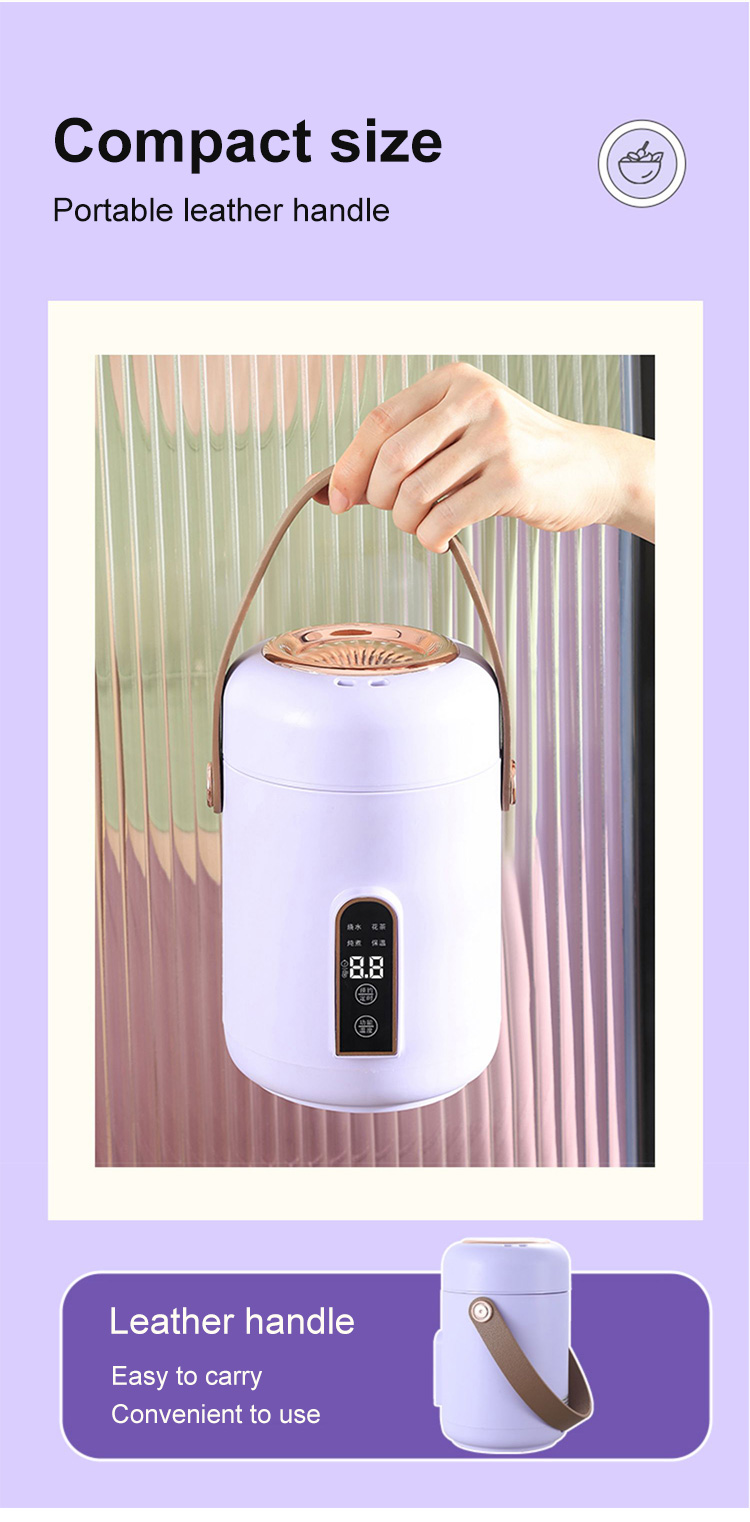 Easy-to-clean portable electric stewing cup parts