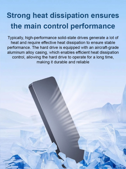 Palm-sized Portable SSD with Large Storage and Password Setting