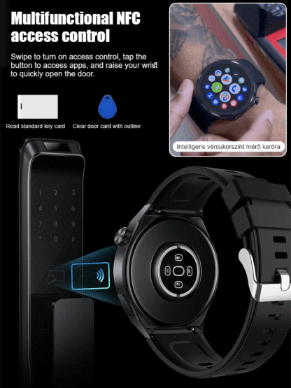 New HD Watch X Smart Blood Glucose Meter Smartwatch