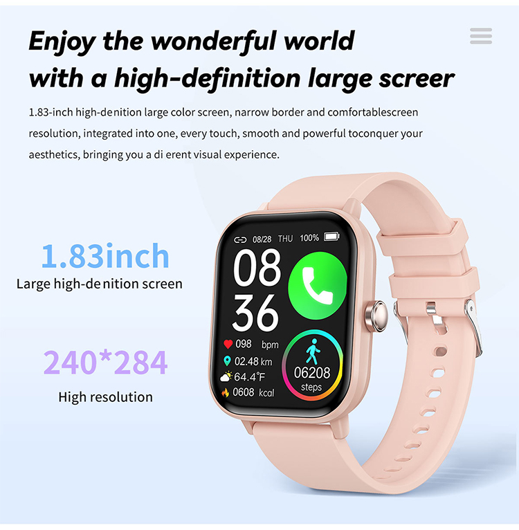 User Wearing Non-Invasive Blood Sugar Smart Watch