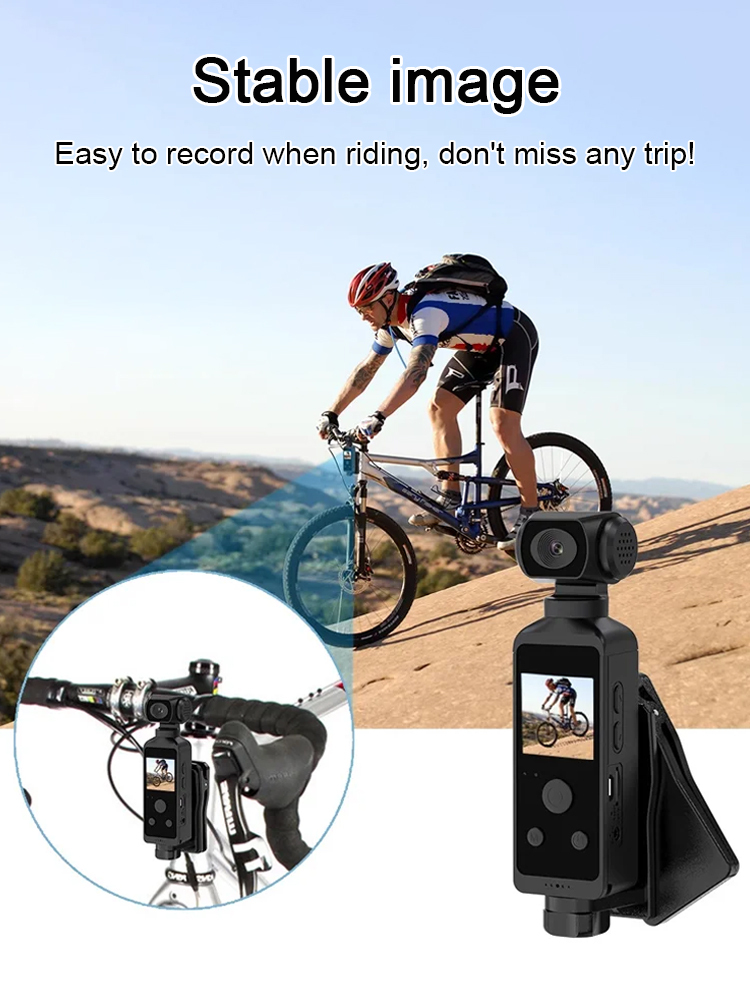 【270 degree rotation】Handheld pocket camera