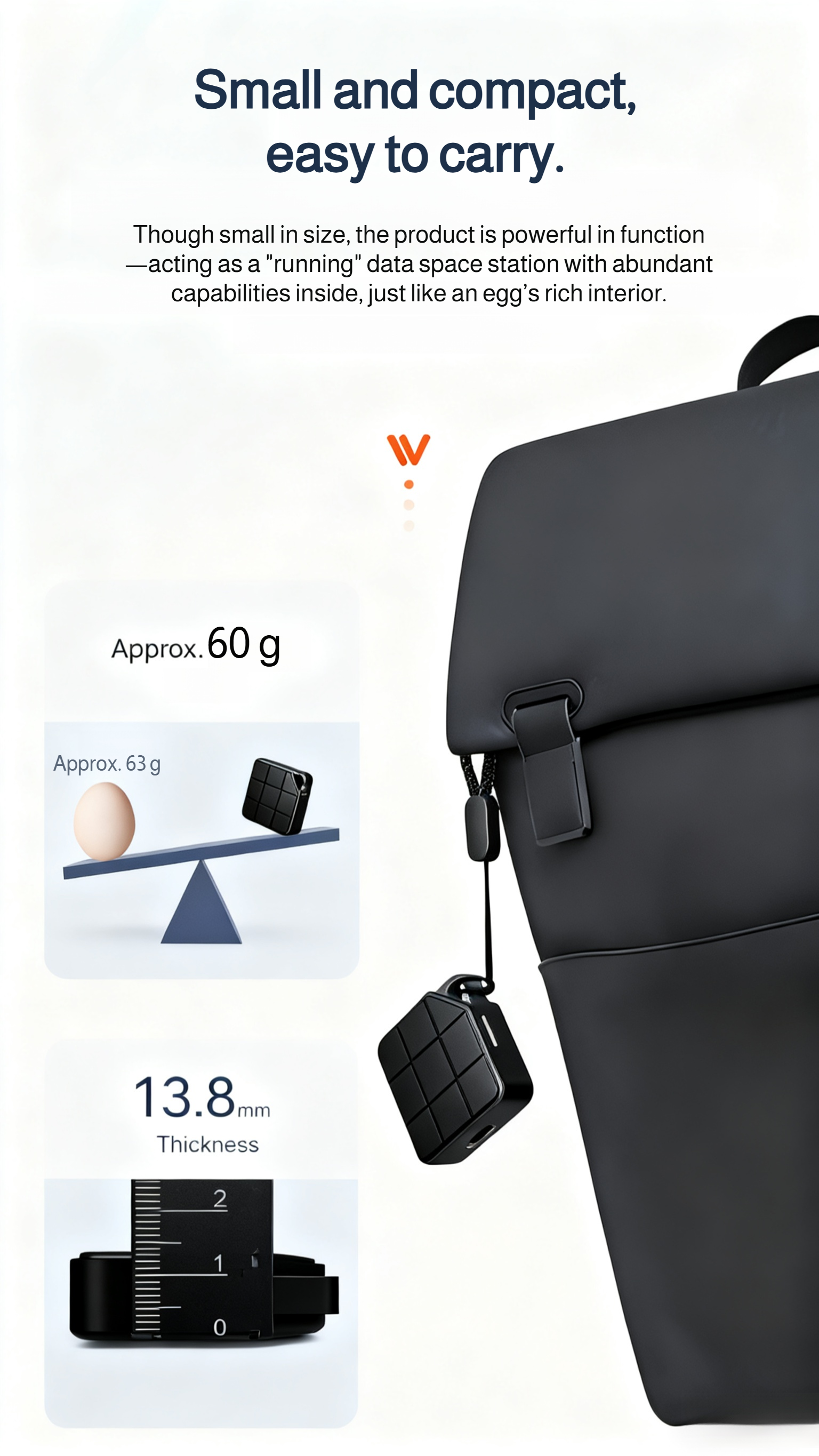 Durable and shock-resistant high-speed external SSD