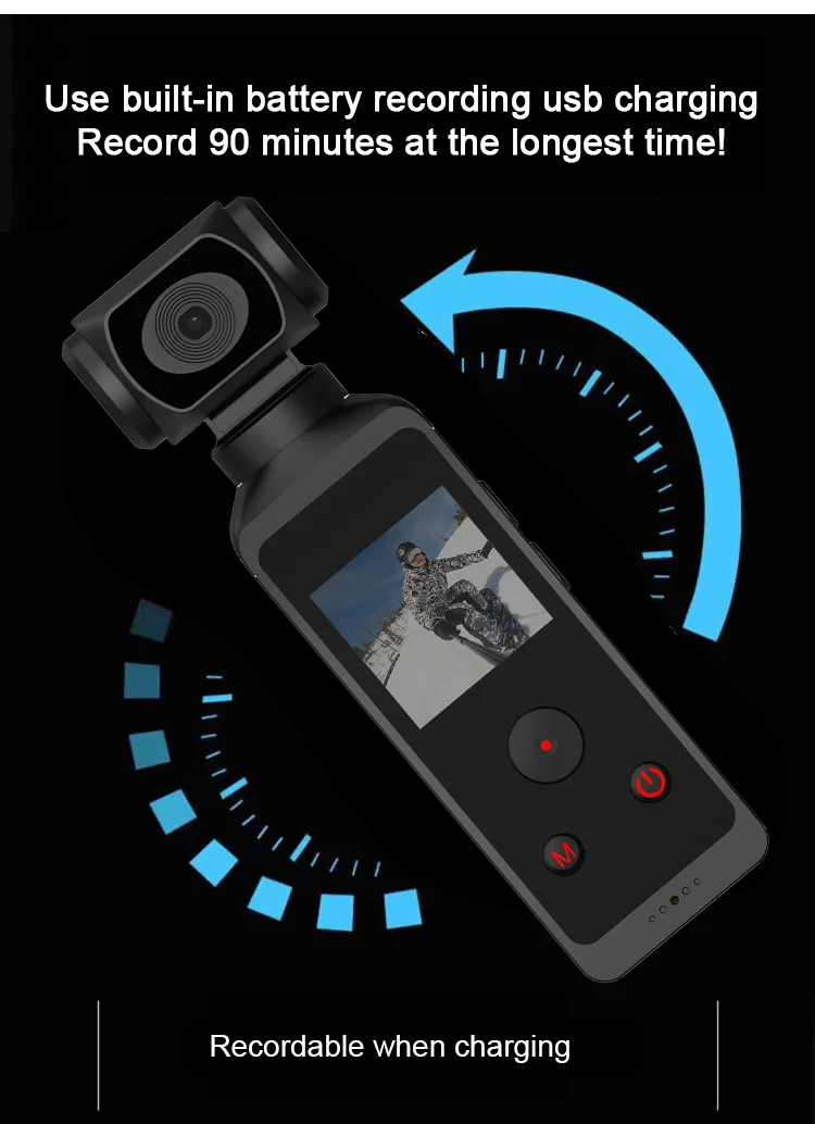 Handheld camera perfect for vlogging and selfies