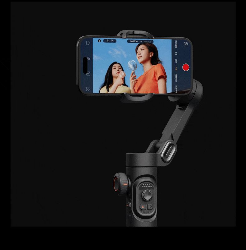 Professional anti-shake gimbal for mobile videography
