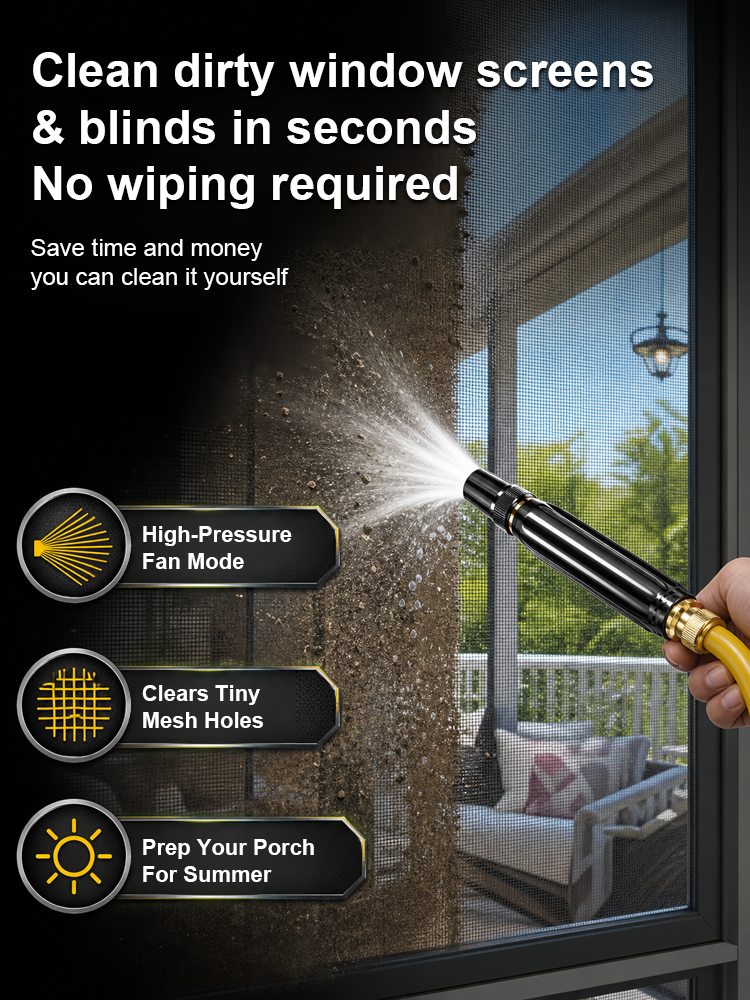 Turn Your Hose into a Power Washer! 💦 300% Pressure Boost, 0 Electricity Needed! ✨