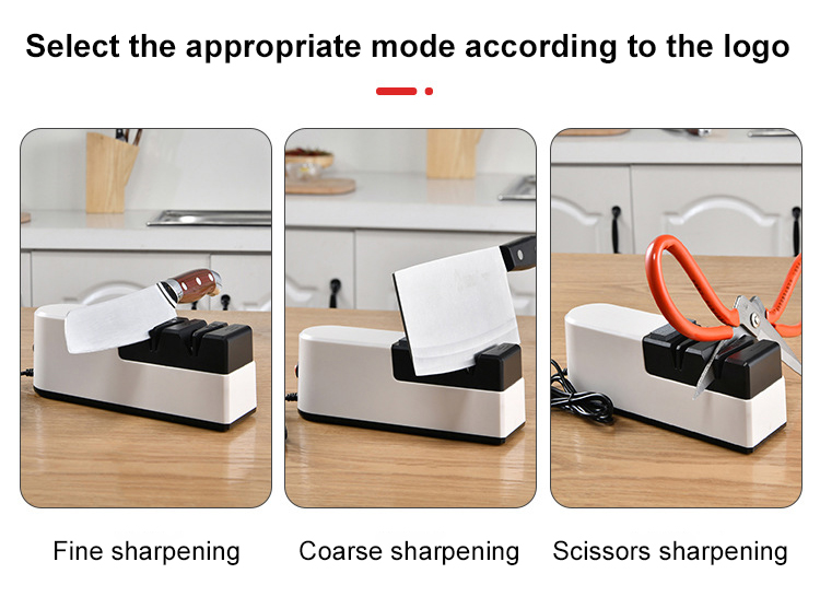 Close-up of Quick Edge Electric Knife Sharpener slot