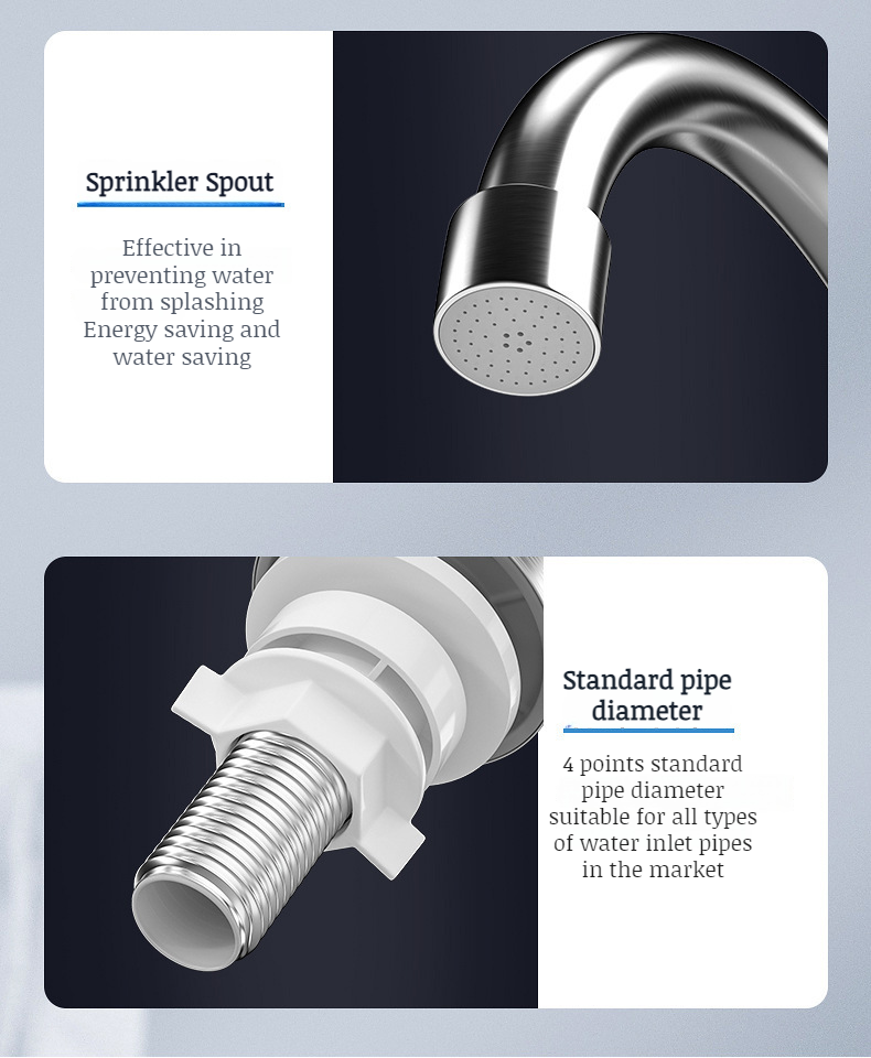 Fast heating water faucet for kitchen use