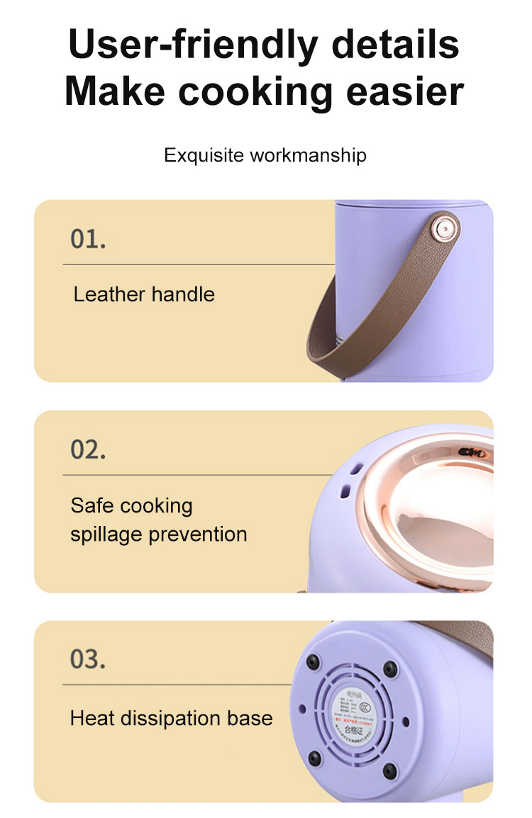 Healthy meal prep using smart electric stewing cup
