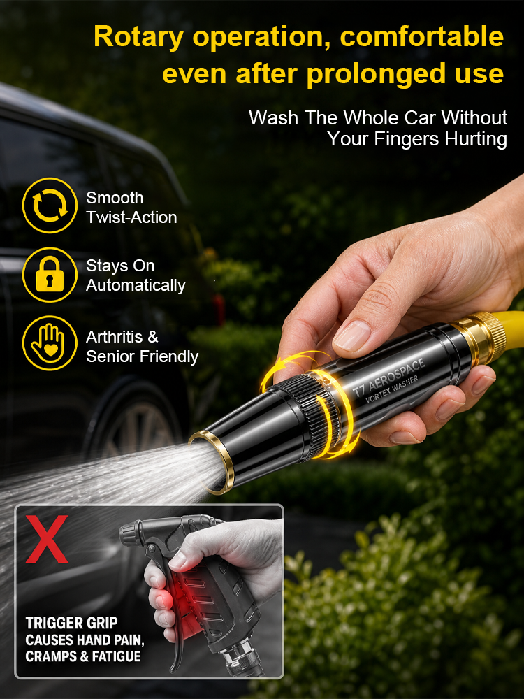 Turn Your Hose into a Power Washer! 💦 300% Pressure Boost, 0 Electricity Needed! ✨