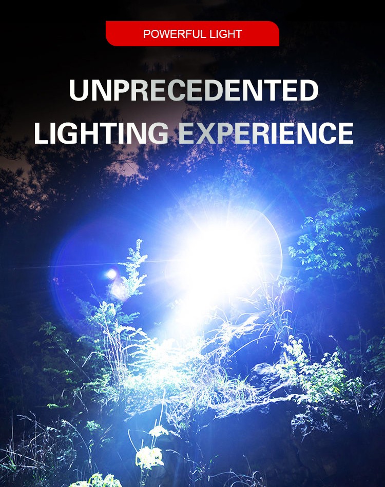 Laser long-range searchlight showing battery and controls