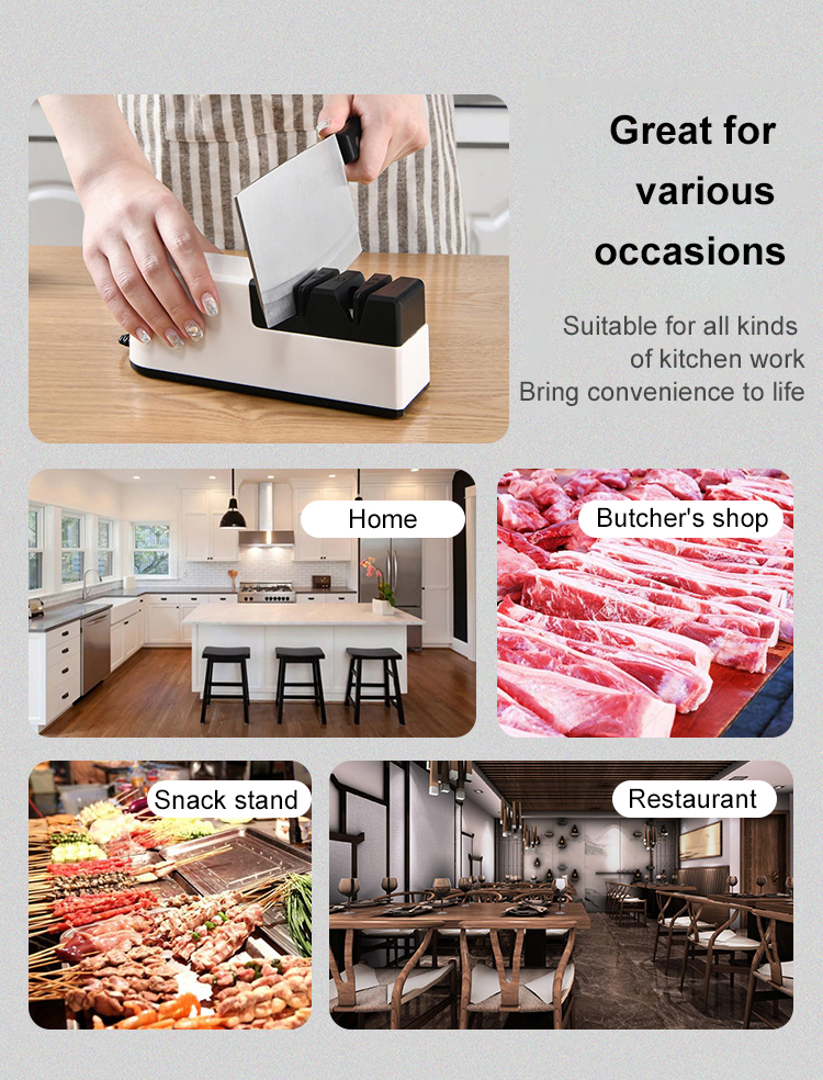 Before and after sharpening knives with Quick Edge