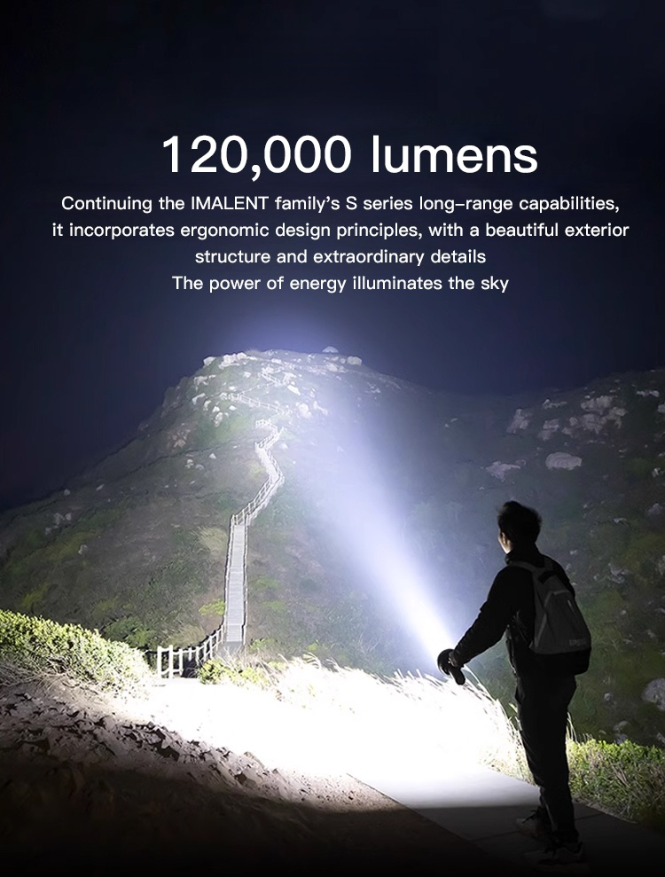 Long distance beam outdoor searchlight