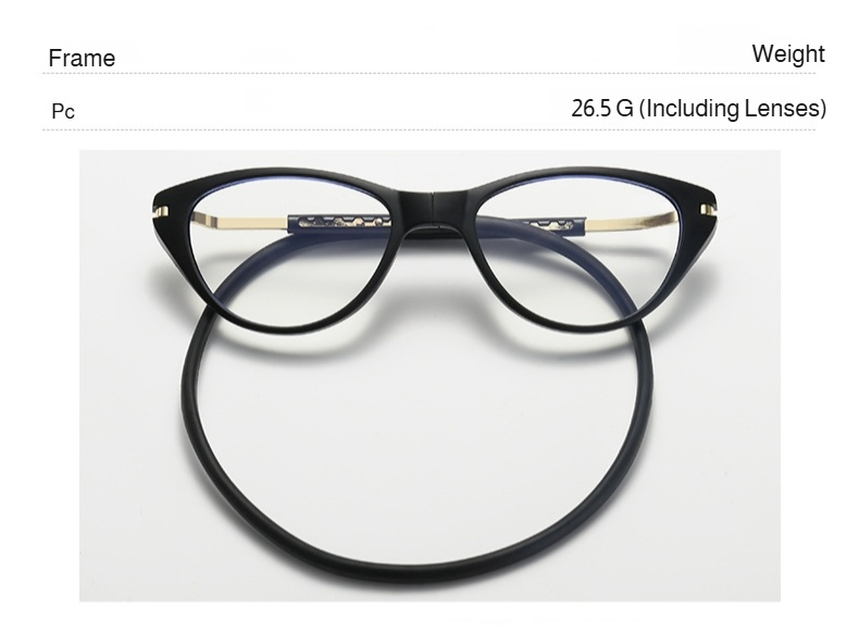 Travel-friendly foldable reading glasses