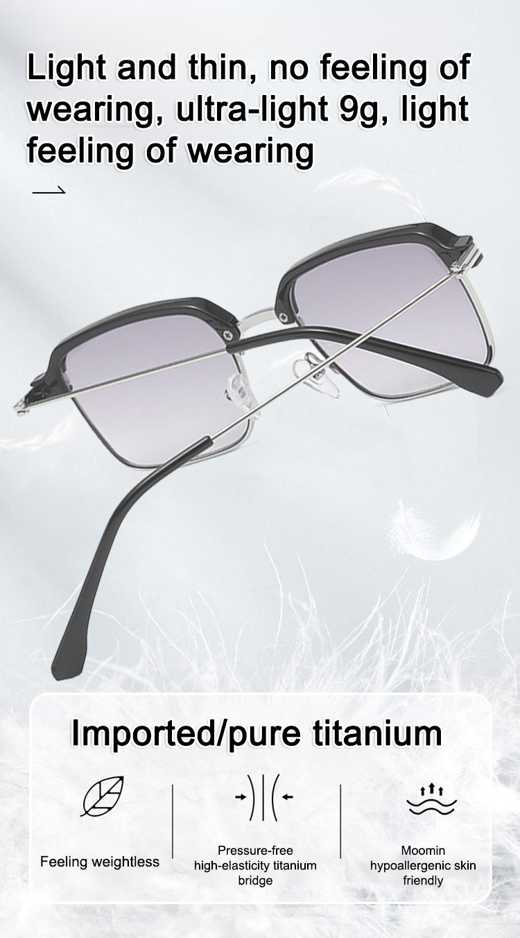 Progressive Multifocal Reading and Sunglasses 2-in-1 on white background