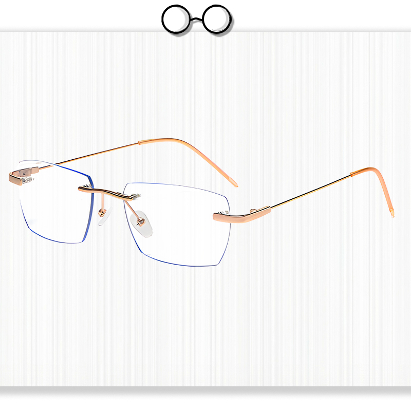 Photochromic Rimless Reading Glasses