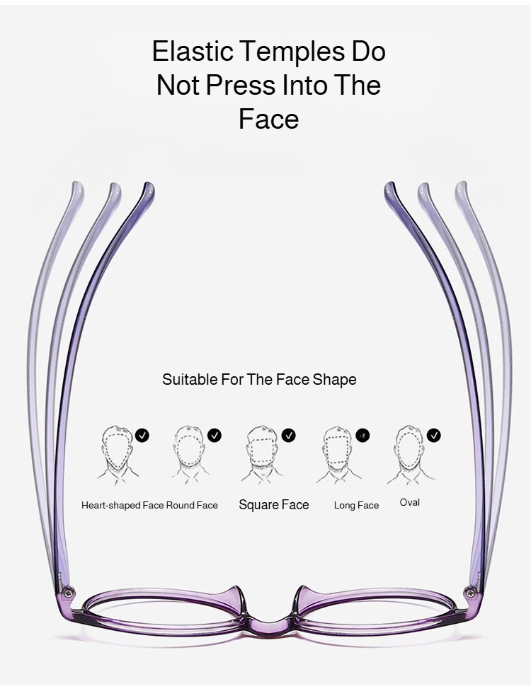 Fashionable reading glasses with adjustable focus