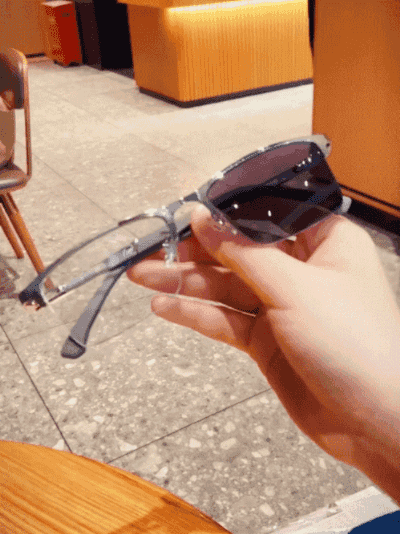 Multifocal Photochromic Metal Semi-Rimless Reading Glasses