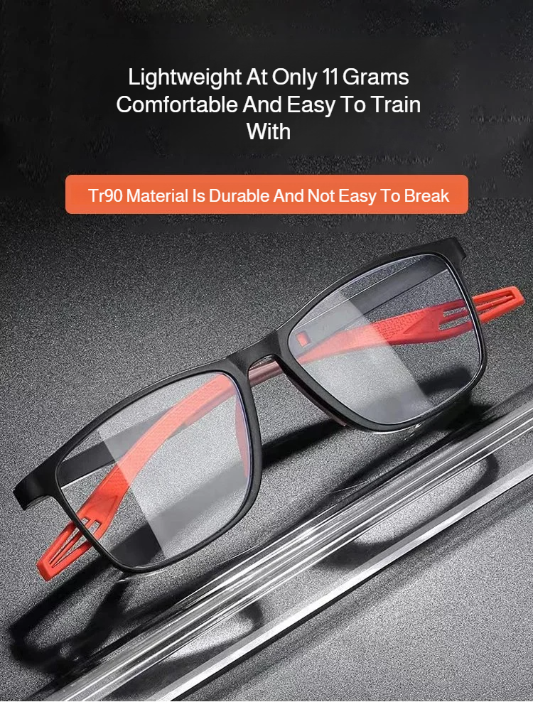 Close-up of anti-blue light lens technology