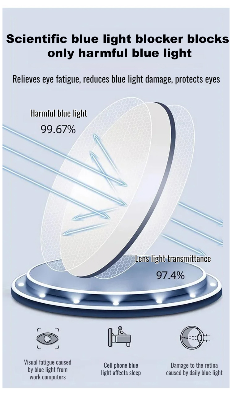 Stylish photochromic reading glasses for seniors