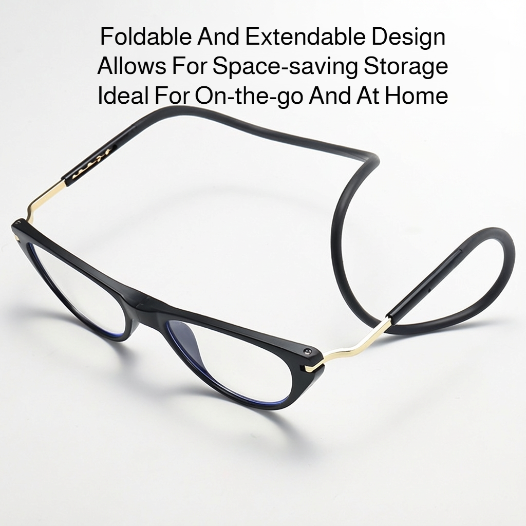 Compact anti-blue light glasses for reading