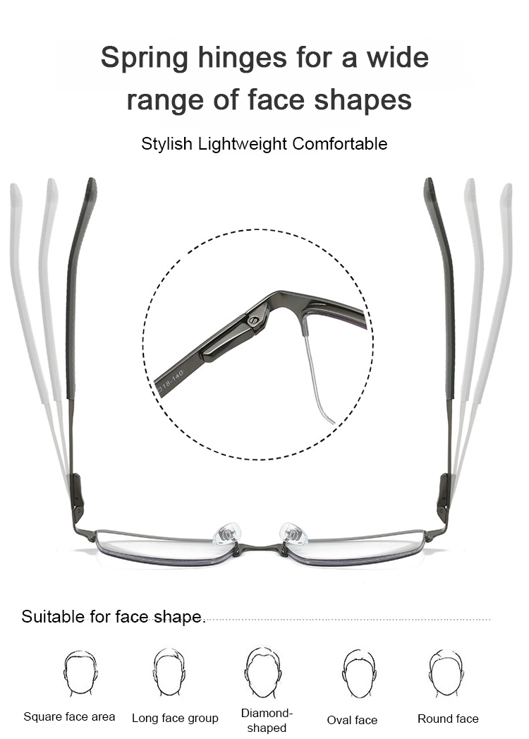 Close-up of transition lenses changing color