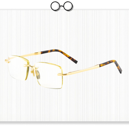 Automatic Focus Reading Glasses with Natural Crystal for Eye Protection