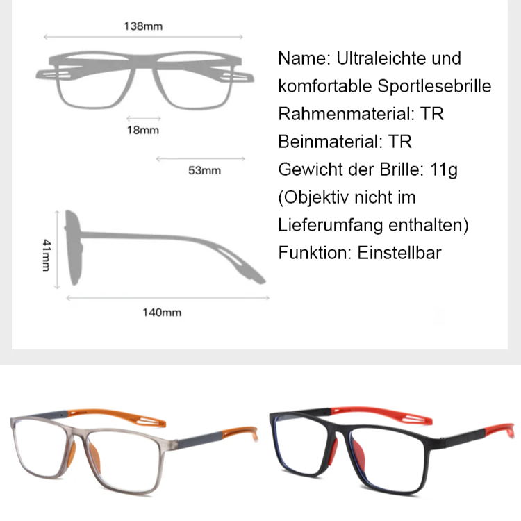 Ultra-light Comfortable Protective Reading Glasses
