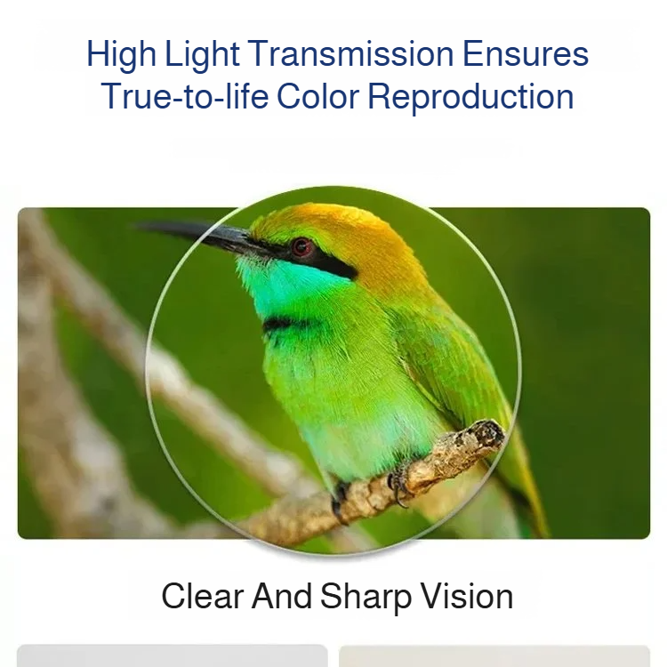 Clear lens reading glasses with blue light filter