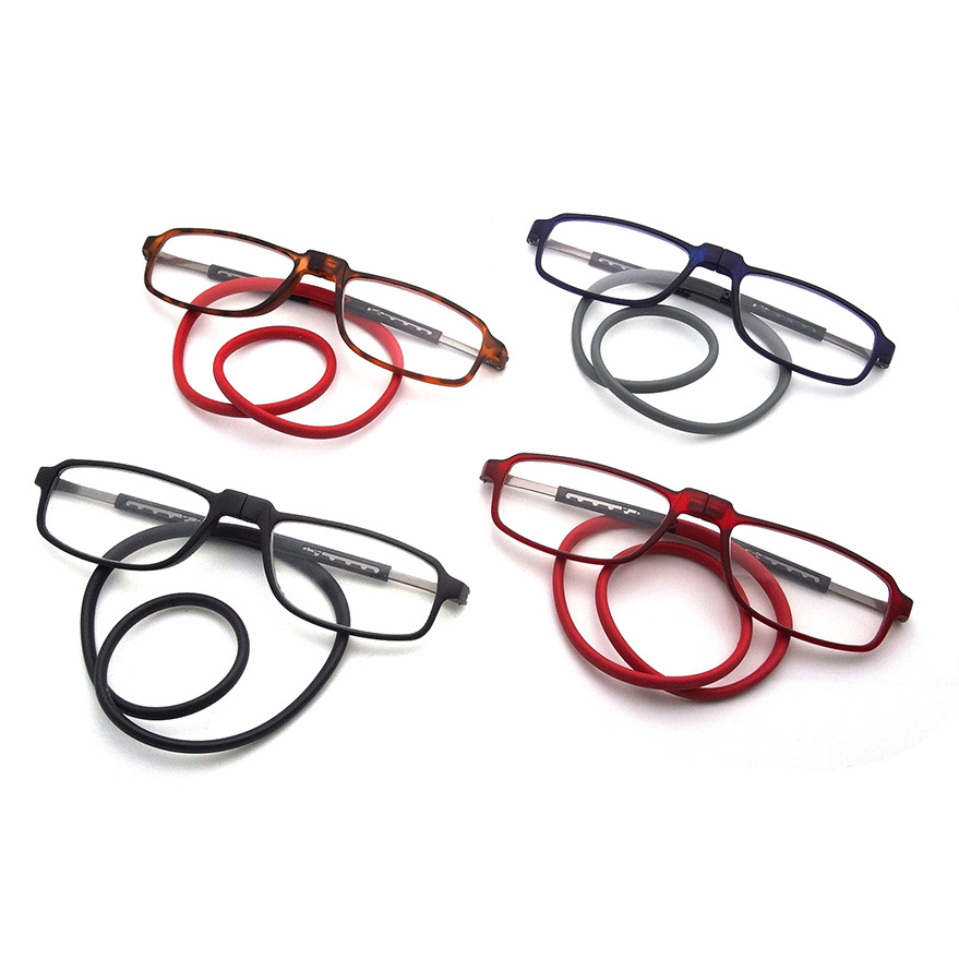  Adjustable Magnetic Neck Hanging Reading Glasses for Men and Women