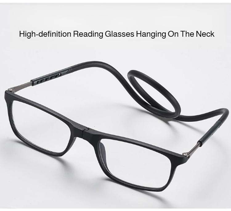 Magnetic neck-hanging reading glasses front view