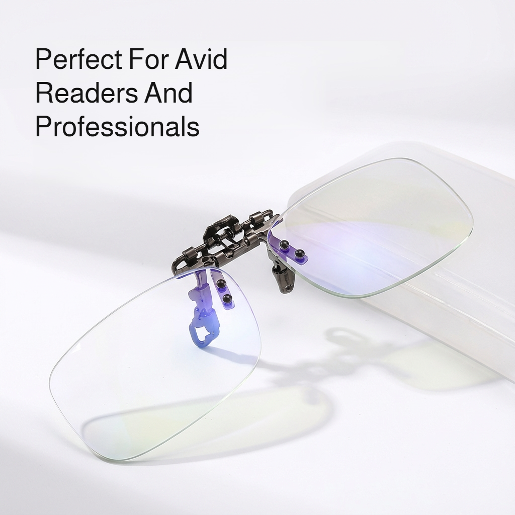 Protect your eyes with anti-blue light clip for glasses