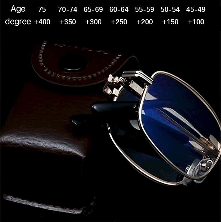 Metal Frame Resin Folding Glasses