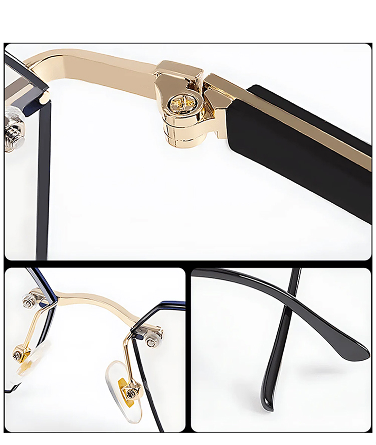 Comparison of lenses before and after color change in sunlight