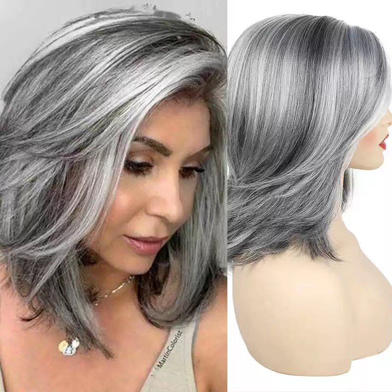 Silver Short Wavy Hair – Trendy & Elegant Style