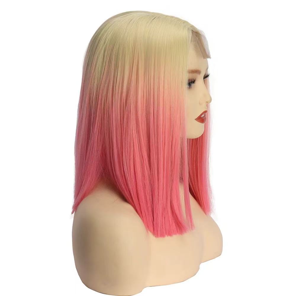 Long Straight Gradient Red Hair Wig – Elegant & Sleek Look for Every Occasion