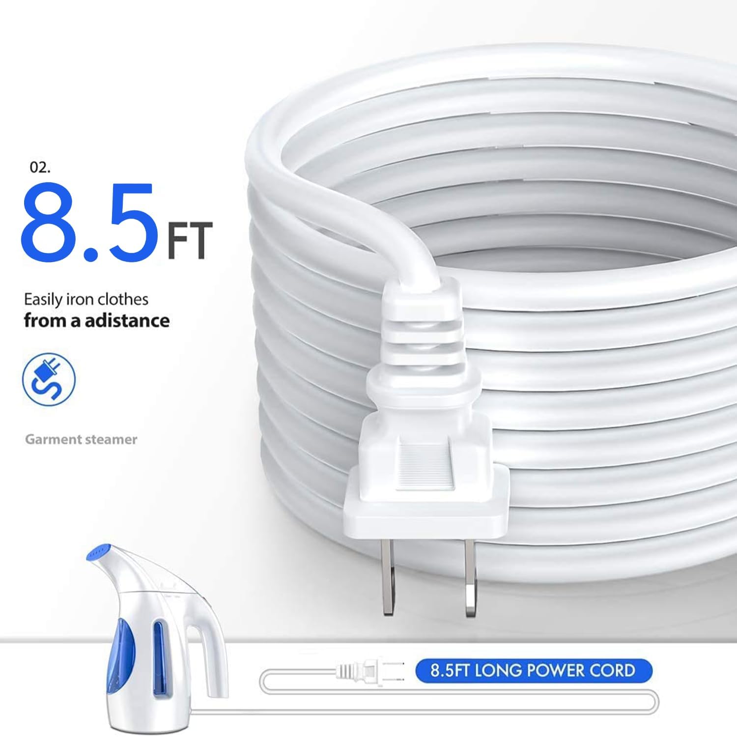 Portable Handheld Garment Steamer, 700W Fast Heat-Up Fabric Steamer for Travel & Home