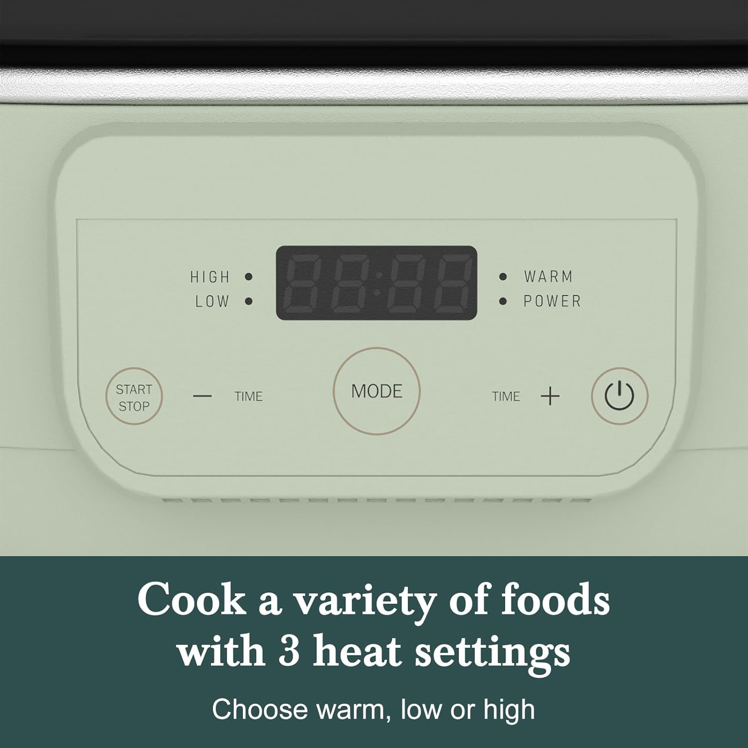 Digital Multi-Function Electric Slow Cooker with Keep-Warm Function & Tempered Glass Lid