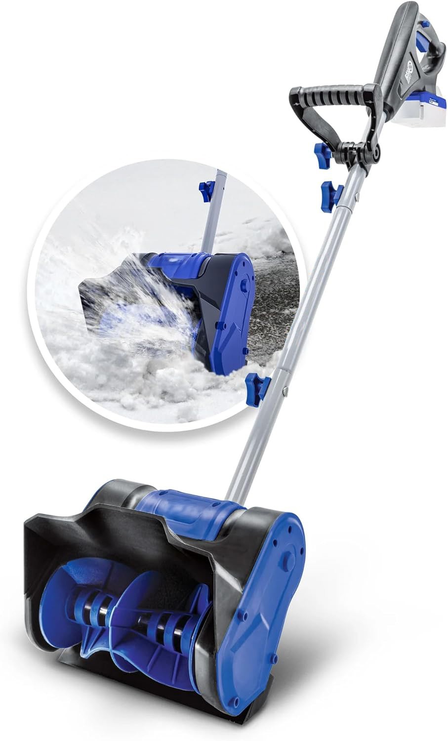 Cordless Electric Snow Shovel, Battery-Powered Snow Thrower with Adjustable Handle