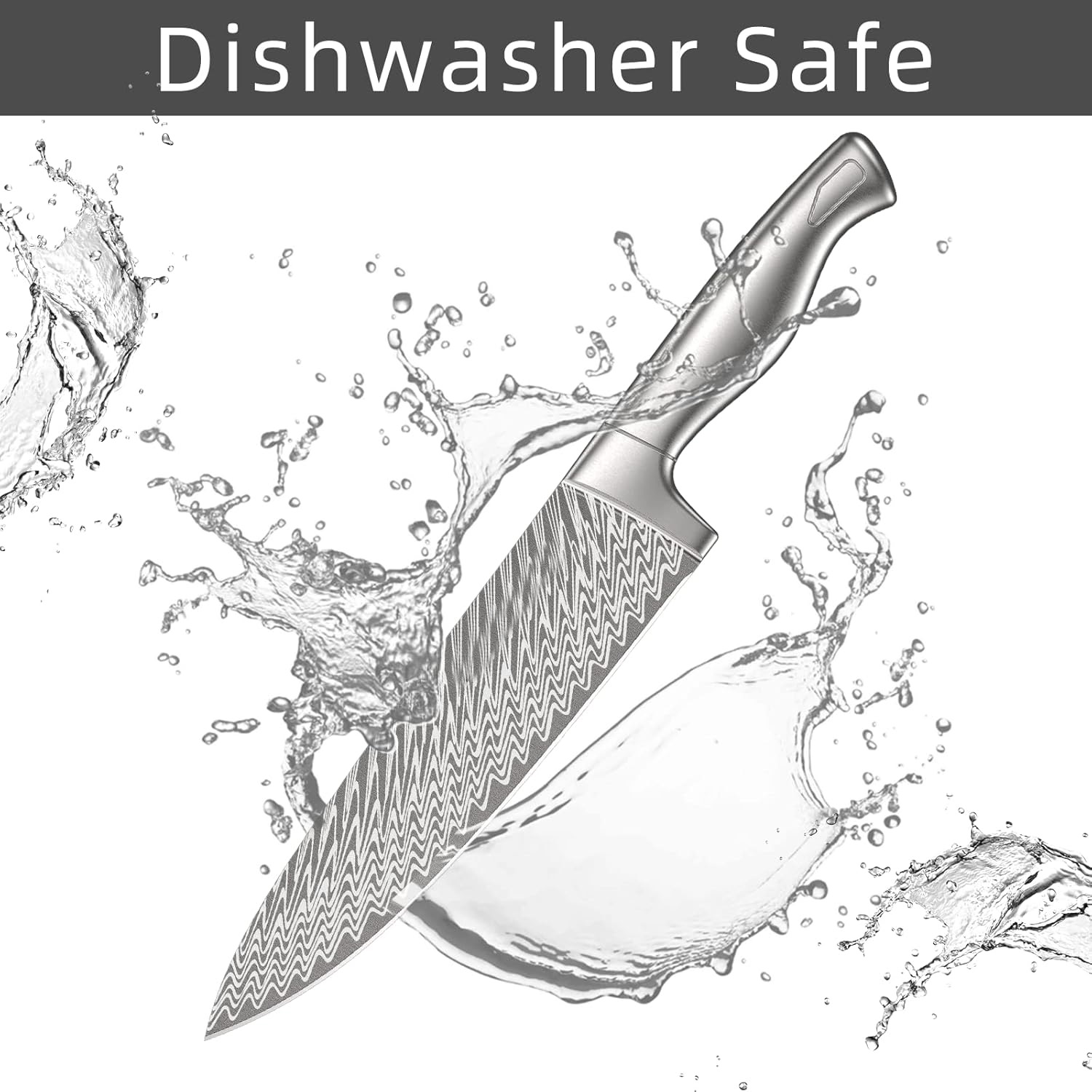 Premium Kitchen Knife Block Set with Built-In Sharpener