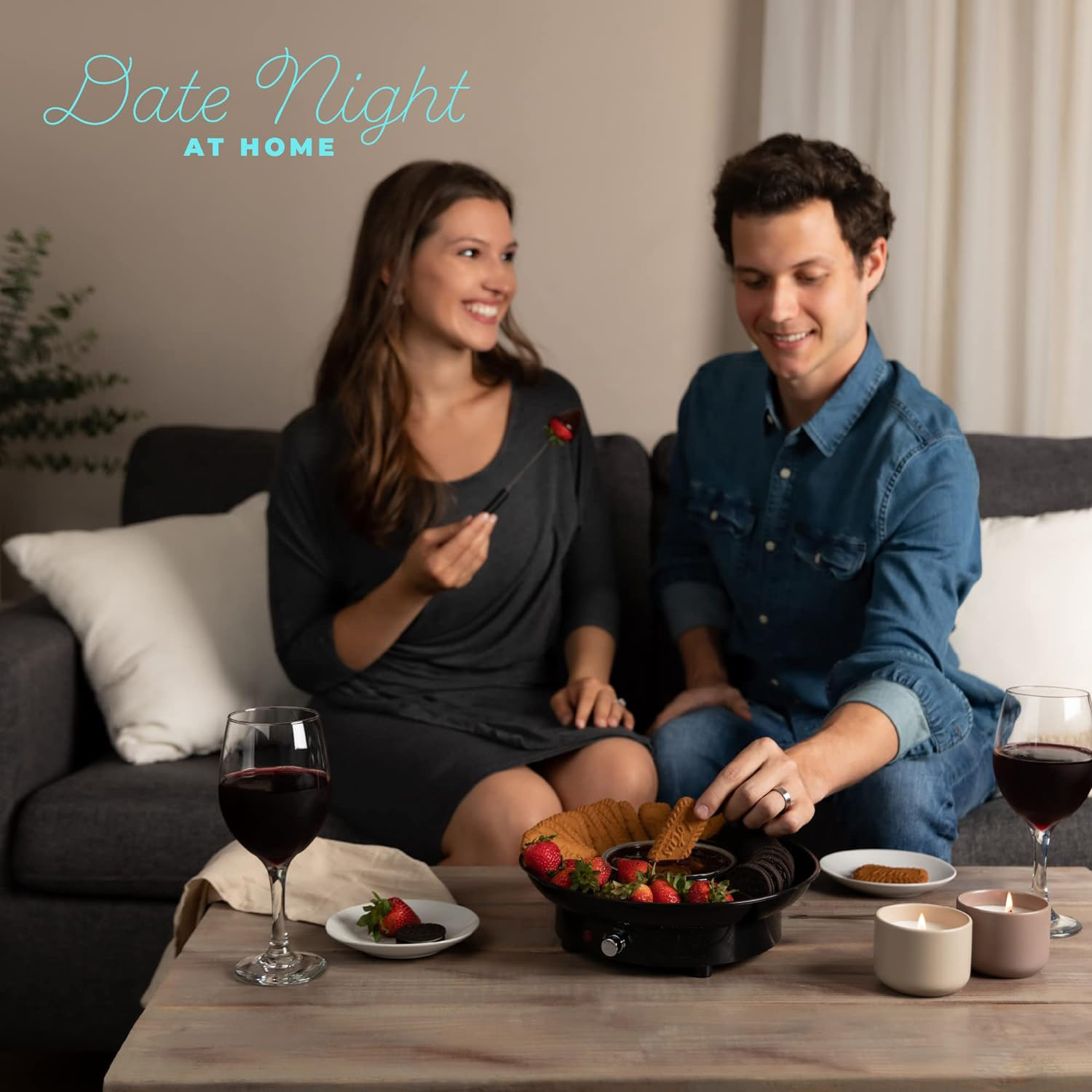 Electric Chocolate Fondue Set