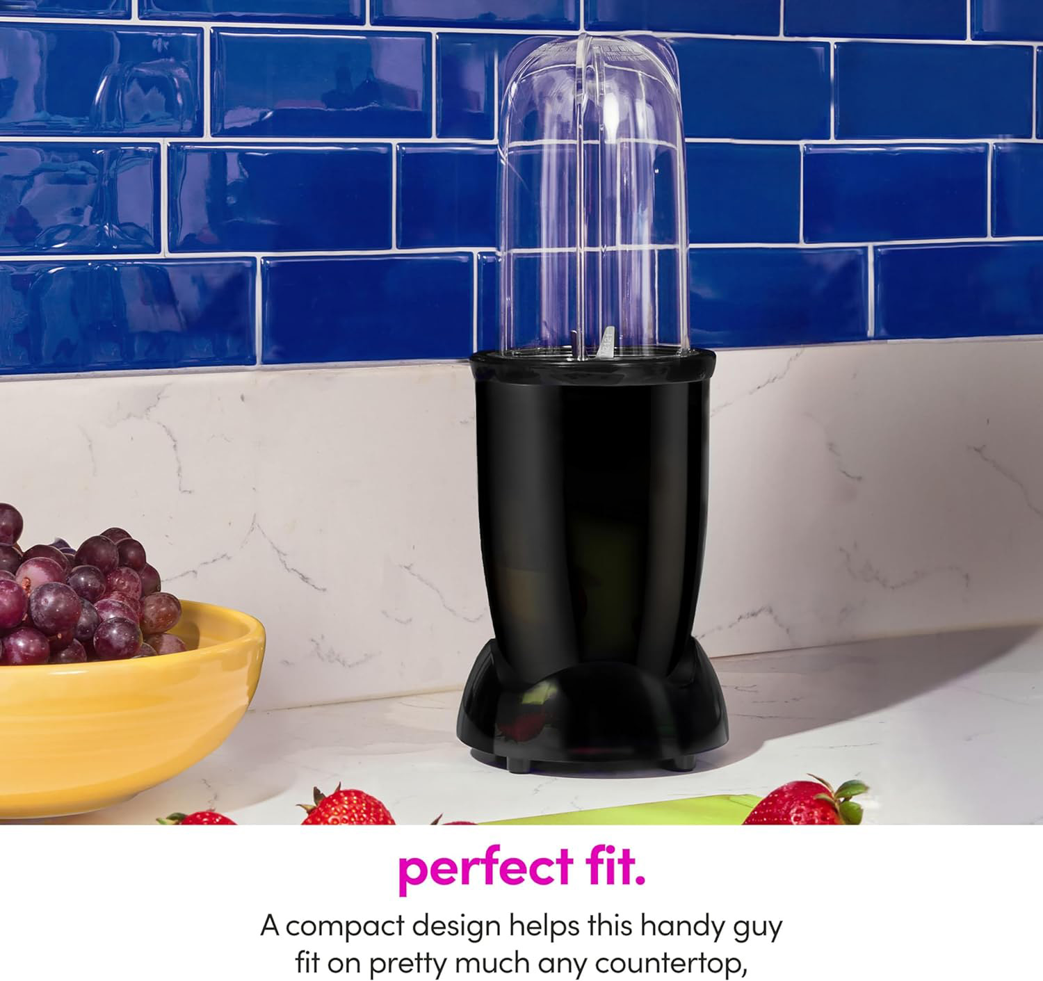 Personal Size Blender with To-Go Cups & Lids, Multi-Functional for Smoothies, Shakes, and Food Prep