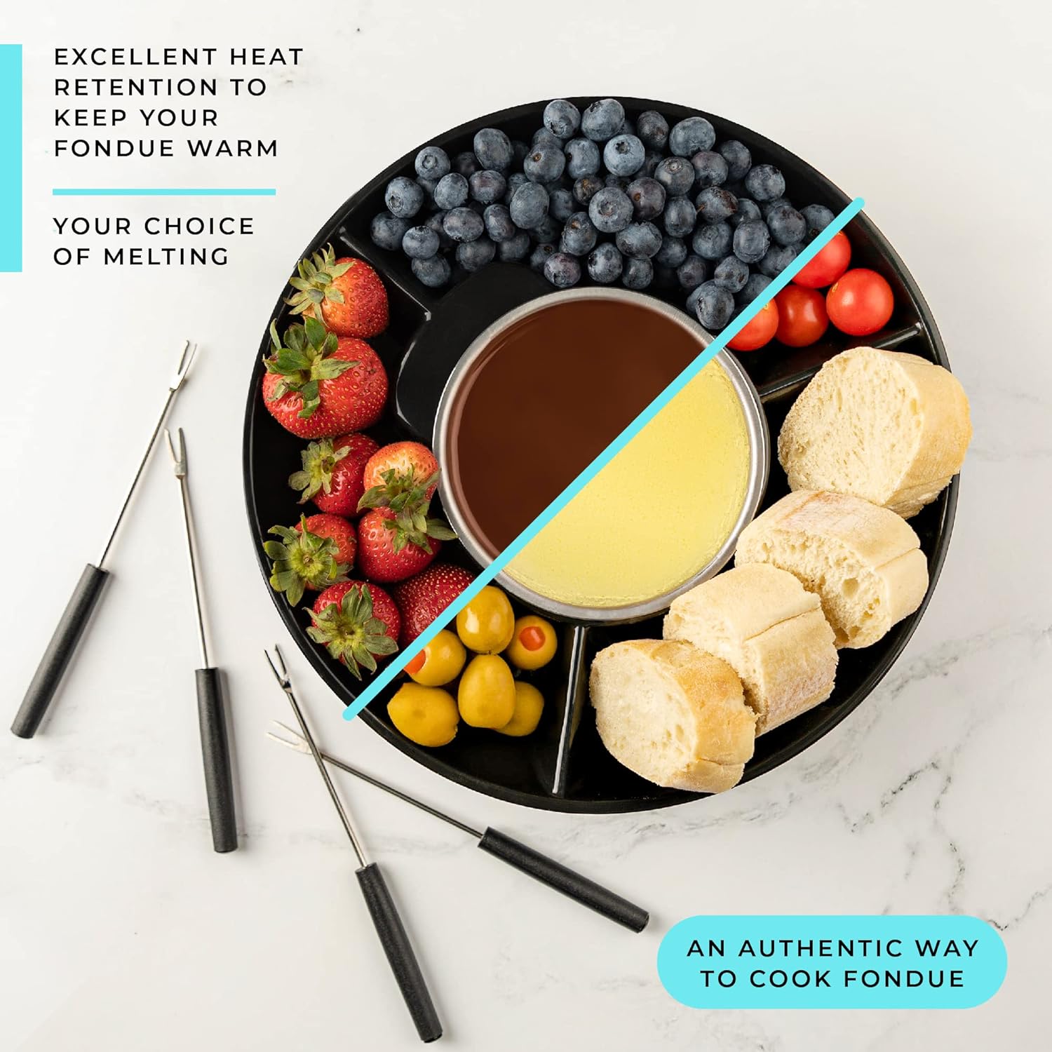 Electric Chocolate Fondue Set