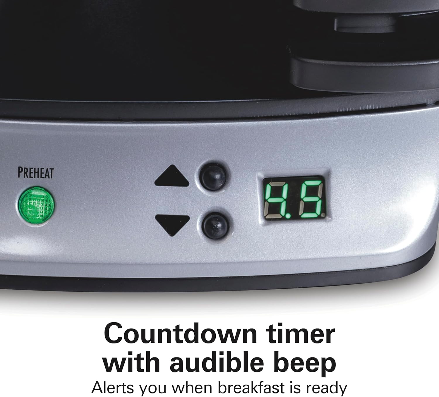 Dual Breakfast Sandwich Maker with Digital Timer & Non-Stick Plates