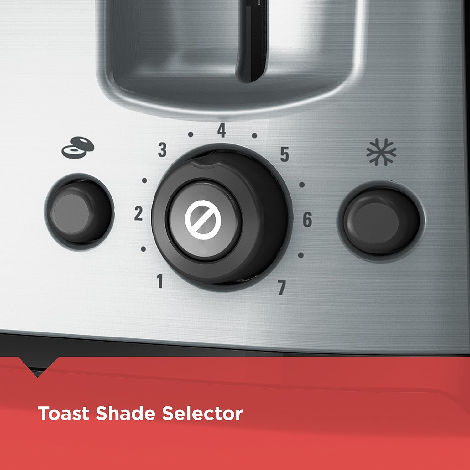 4-Slice Dual-Control Toaster with Independent Browning Settings & Bagel Function