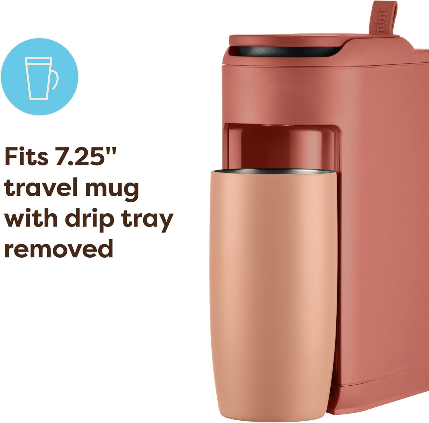 Single-Serve Portable Coffee Maker, Compact Drip Coffee Machine for Home, Office, and Travel, Pink