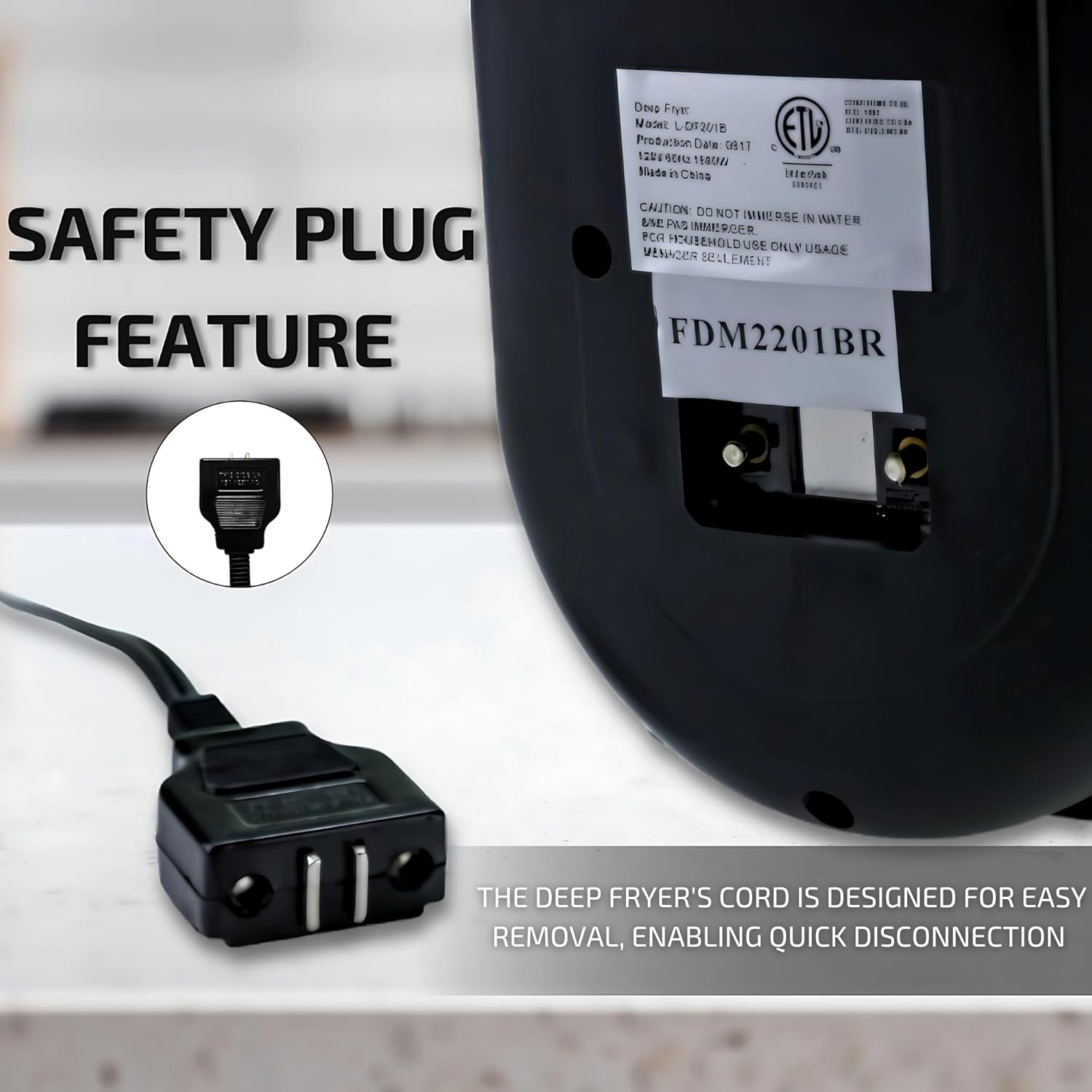 1.5L Electric Deep Fryer, Stainless Steel Fryer with Removable Basket & Adjustable Temperature Contro