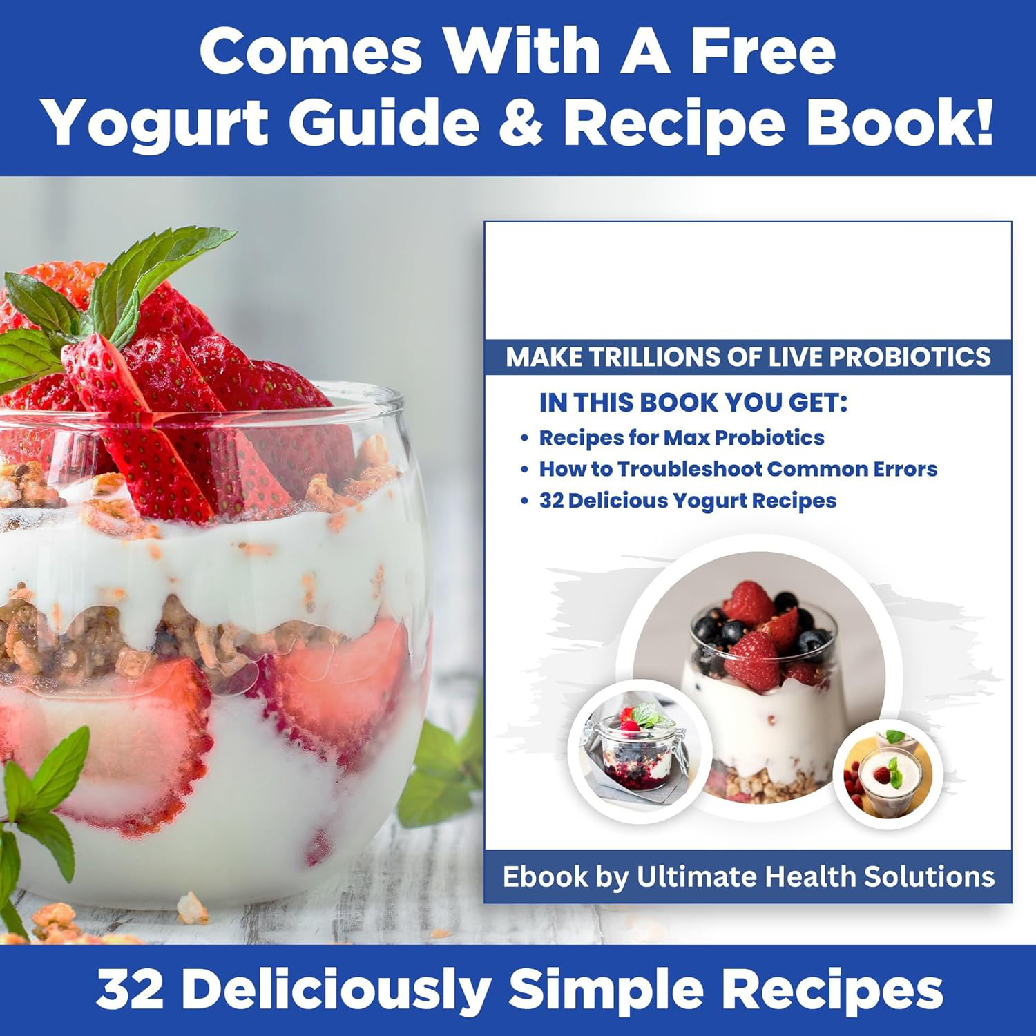 2-Cup Digital Yogurt Maker with Adjustable Temperature & Timer, Stainless Steel Yogurt Machine with Glass Jars for Homemade Yogurt, Kefir, and Fermented Foods