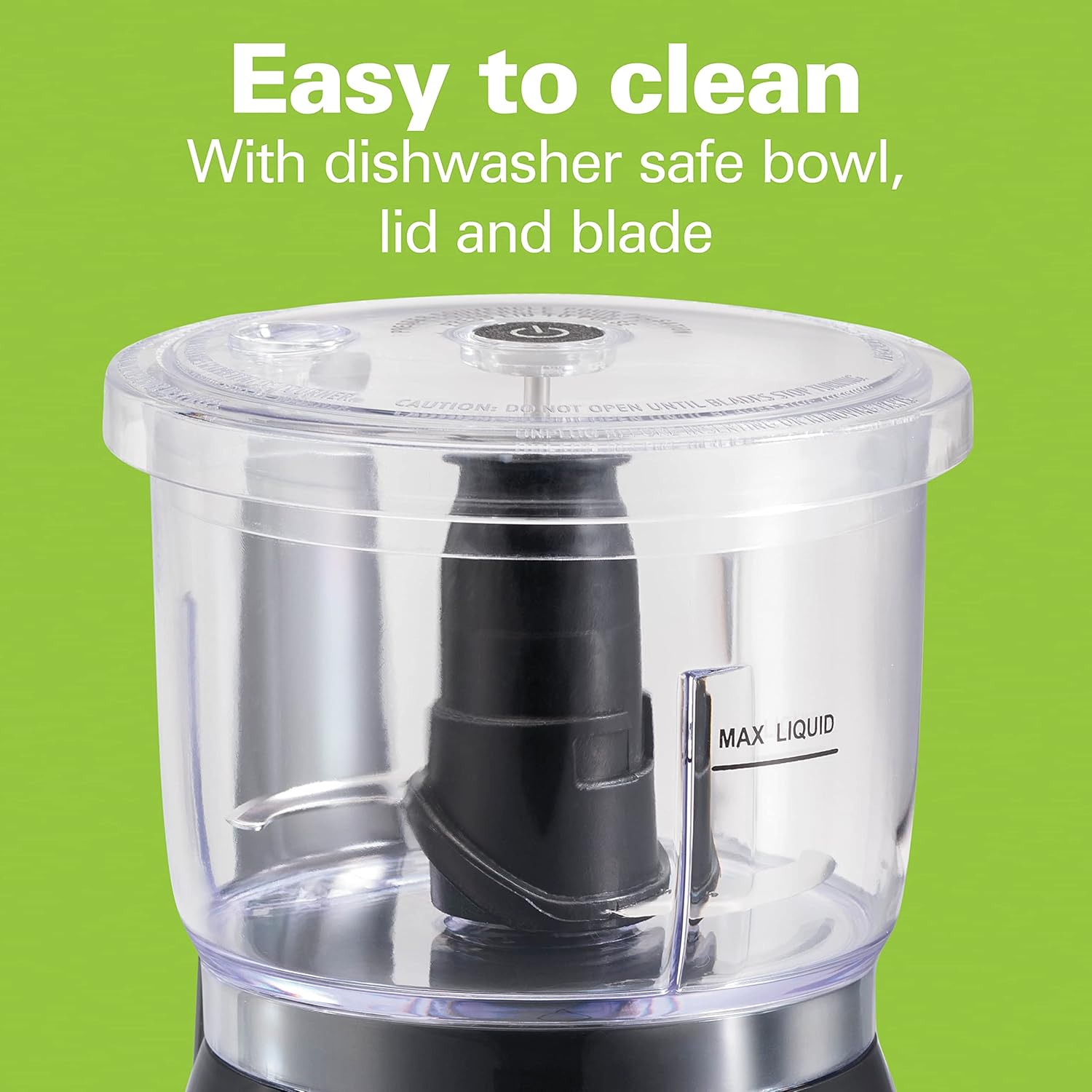 Electric Mini Food Chopper, 1.5 Cup Capacity One-Touch Operation for Mincing, Chopping, and Blending