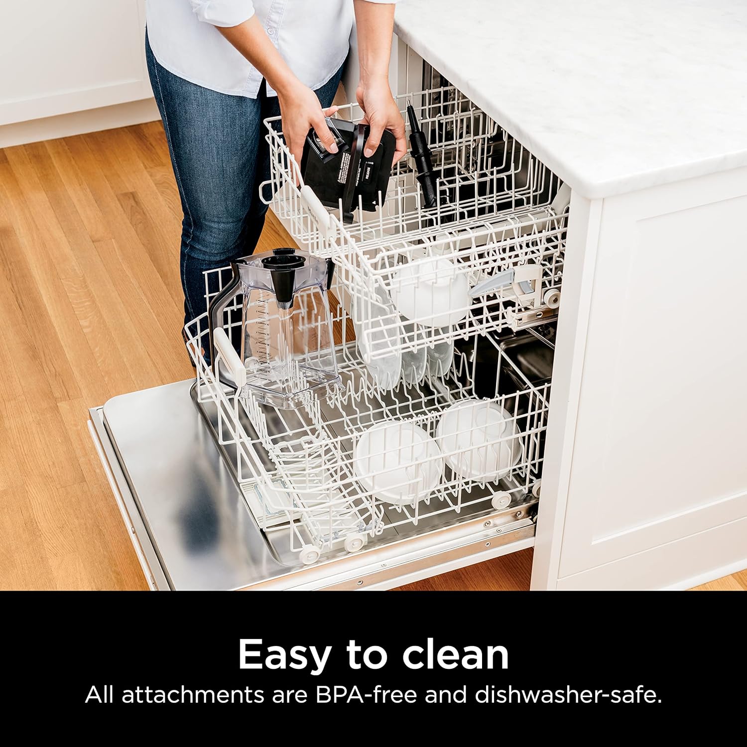 1000W Professional Blender, 72-Ounce Glass Jar, 3 Speed Settings with Pulse Function for Smoothies, Soups, and Frozen Drinks