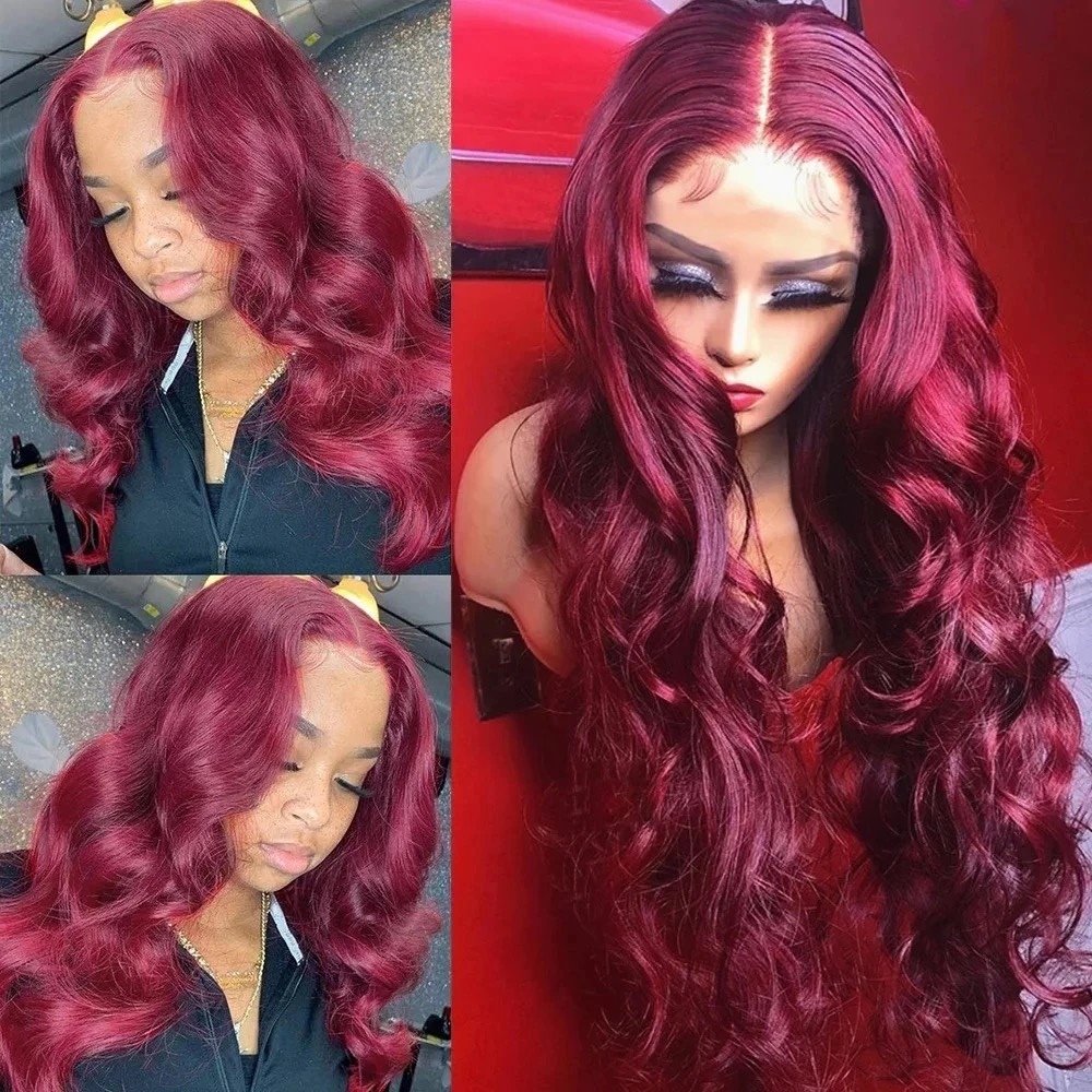 Long Wavy Red Hair – Elegant & Voluminous Synthetic Wig